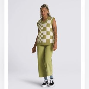 Vans Courtyard Checkerboard Sweater Vest *NWT* Unisex
